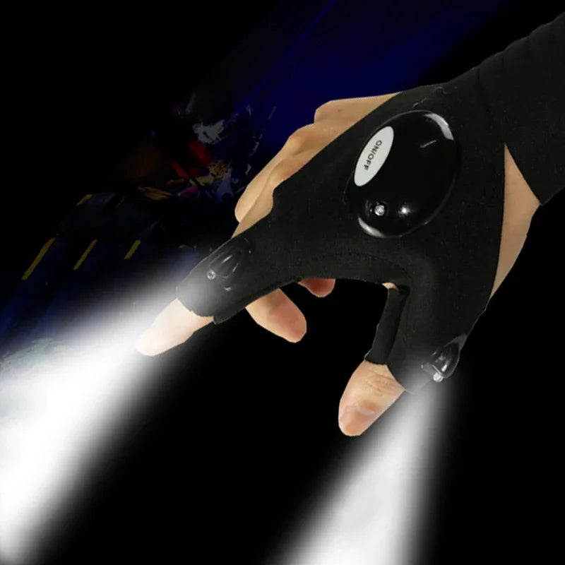 Paired LED Light Gloves