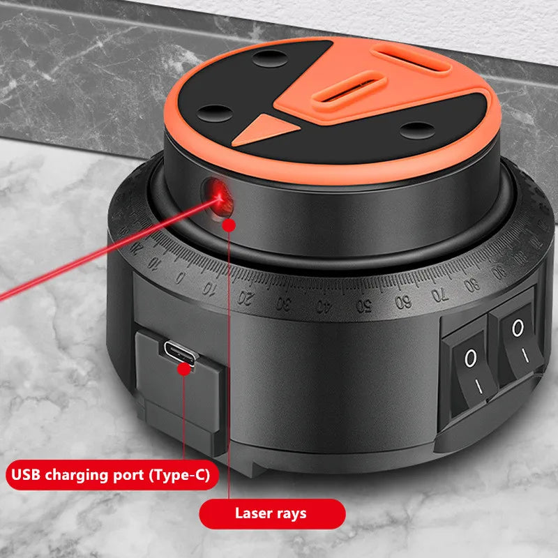 Electric Wall Suction Drill Dust Collector with Laser Level