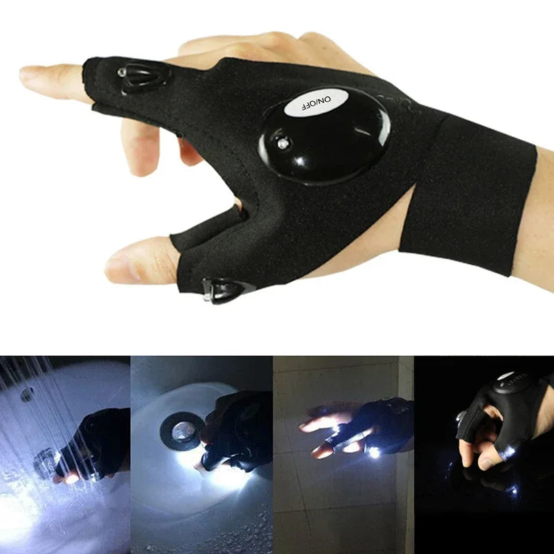 Paired LED Light Gloves