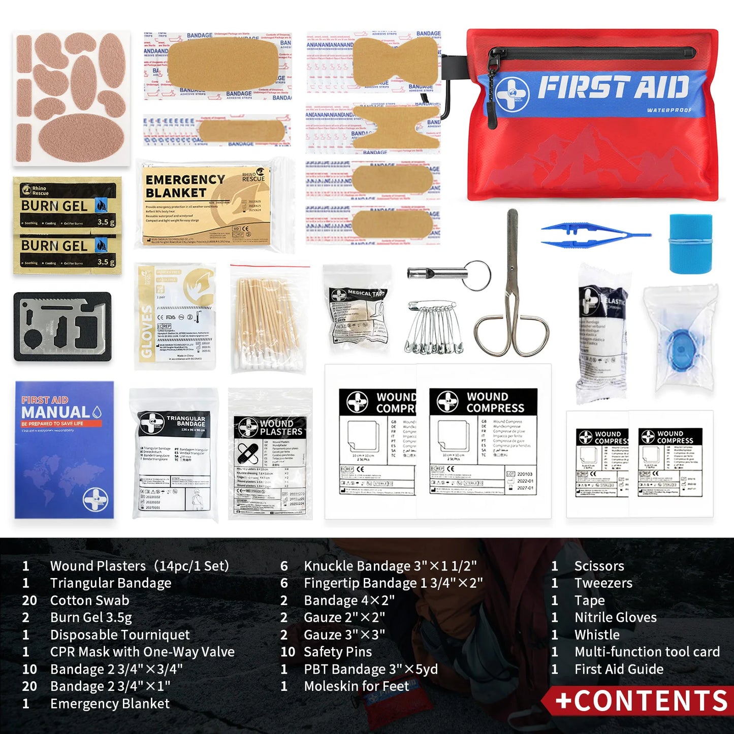 First Aid 107 high-quality emergency essentials