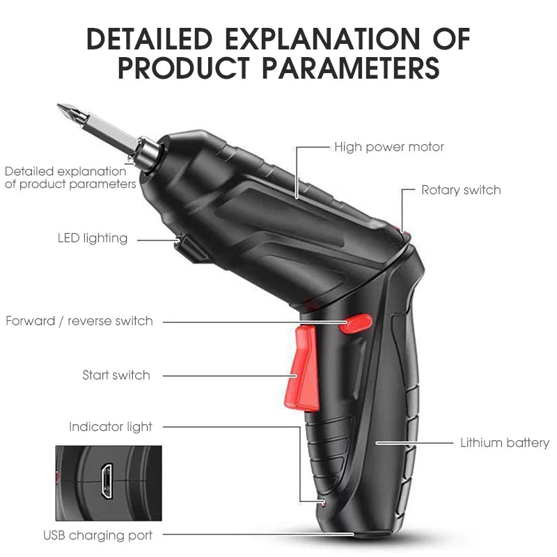 Rotating Cordless Driver