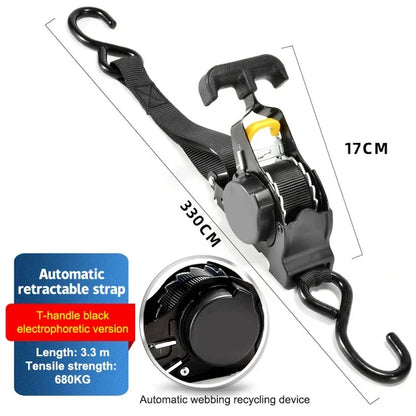 Retractable Auto Ratchet Strap