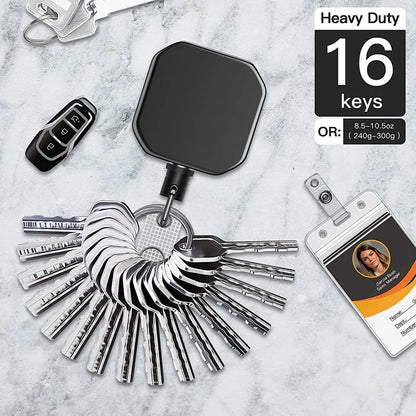 Heavy Duty Retractable Carabiner Keychain