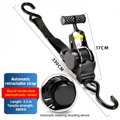 Retractable Auto Ratchet Strap
