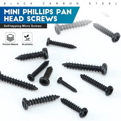 1100pcs Round Pan Head Tapping Screws Set