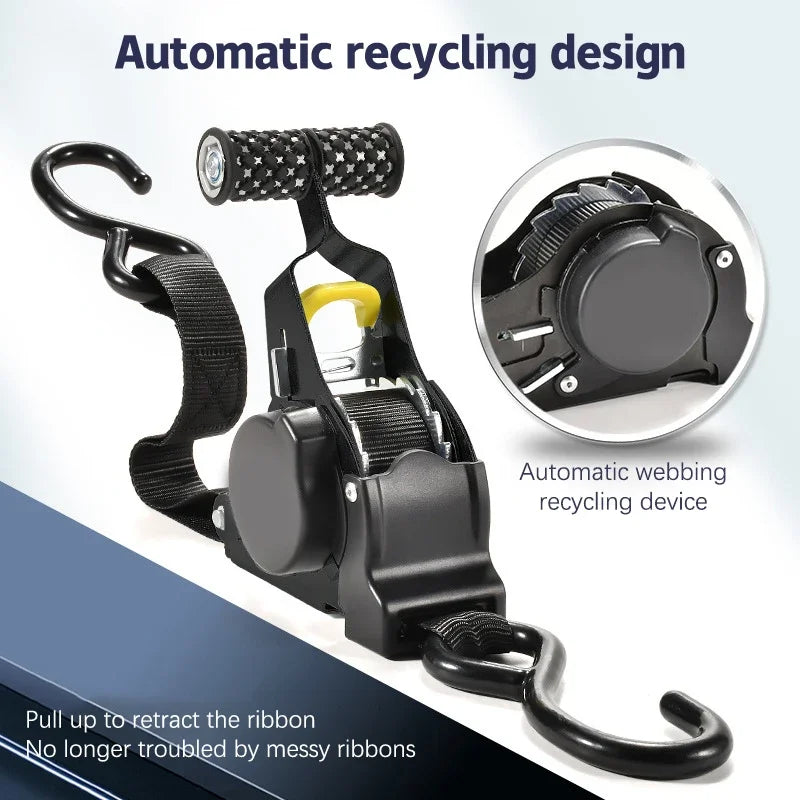 Retractable Auto Ratchet Strap