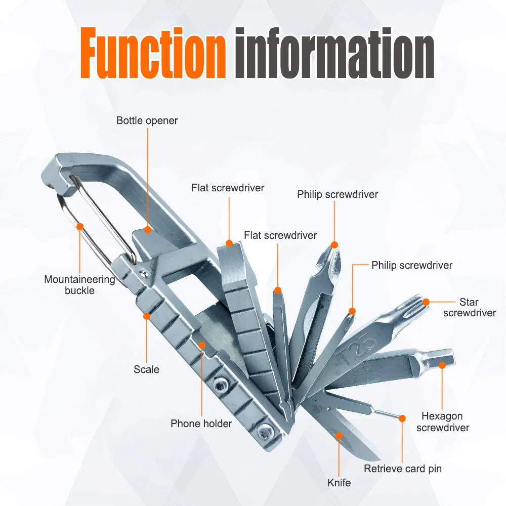 13 in 1 Combination Keychain