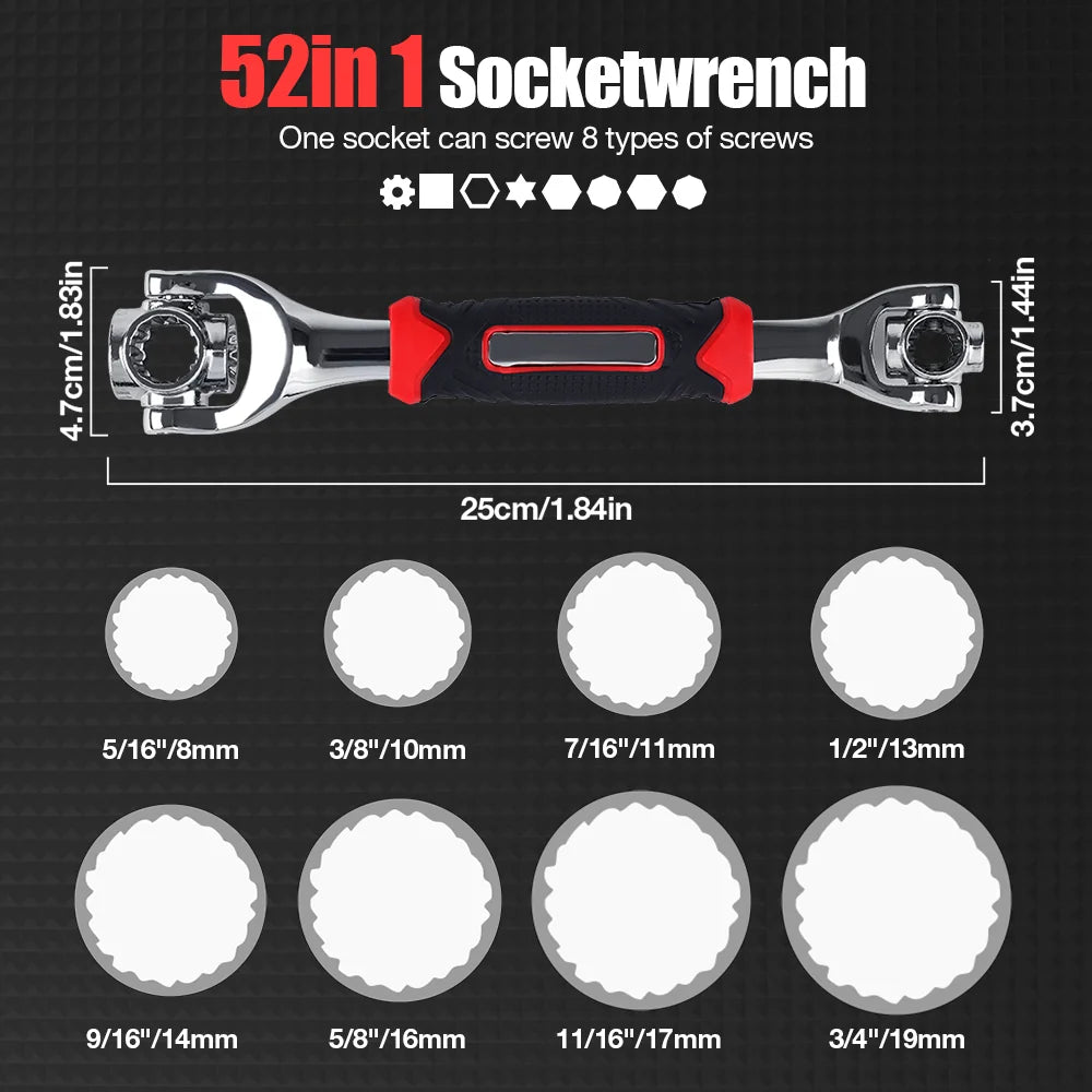 52 In 1 Double Headed Socket Wrench