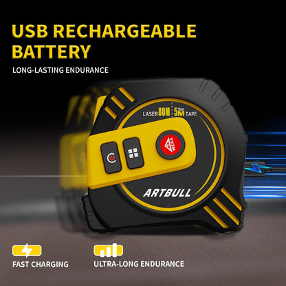 2in1 Laser Tape Measure