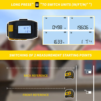 2in1 Laser Tape Measure