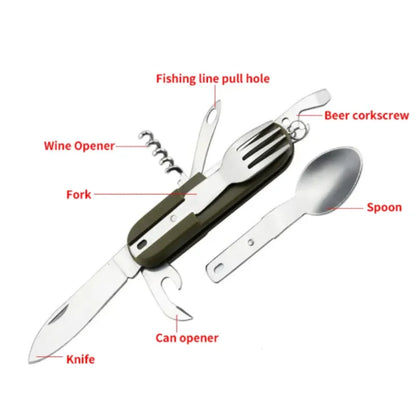 Multifunctional Folding Tableware