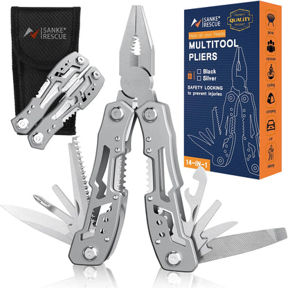 14 In 1 Multitool with Sheath