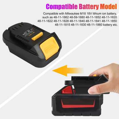 Battery Adapter Converter for Milwaukee to Dewalt